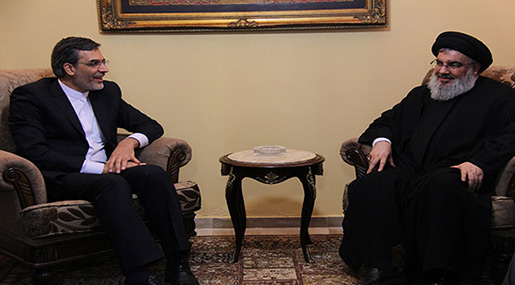 Sayyed Hassan Nasrallah and Iranian Deputy FM Hossein Jaberi Ansari