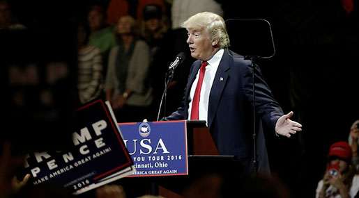 Trump Vows to End Overseas Intervention, Chaos, Rebuild Military