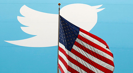 Twitter and US flag