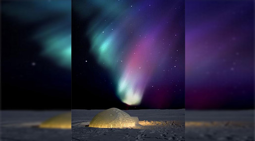 Northern lights in Canada 