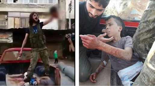 The Palestinian boy decapitated by the Syrian opp group