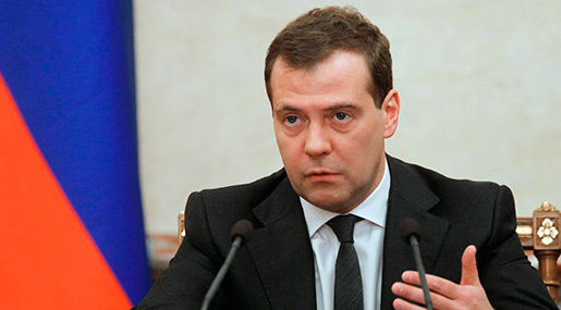 Russian PM Dmitry Medvedev 