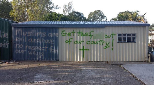 Anti-Islam graffiti sprayed on Australian mosque 