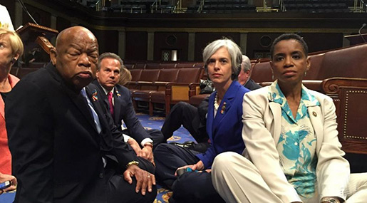 Democrats Stage House ’Sit-In’ Over Guns
