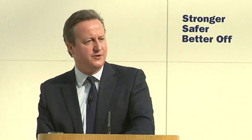 Cameron Warns Brexit Could Endanger Peace
