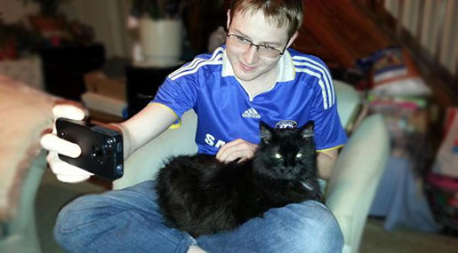 Selfie with cat