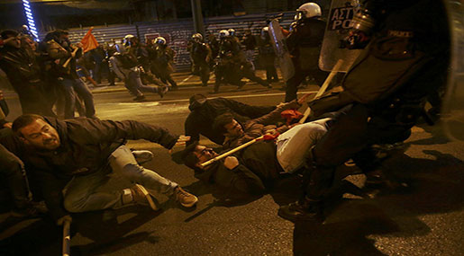 Greece: Police Clash with Demonstrators Protesting Obama's Visit