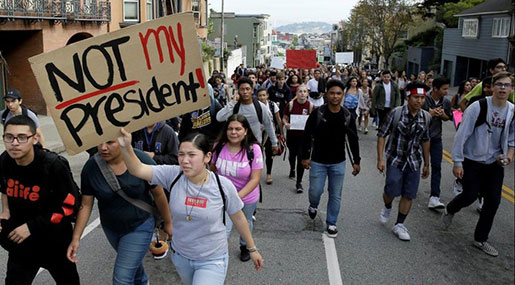 Obama to Anti-Trump Protesters: March on Obama to Anti-Trump Protesters: March On!