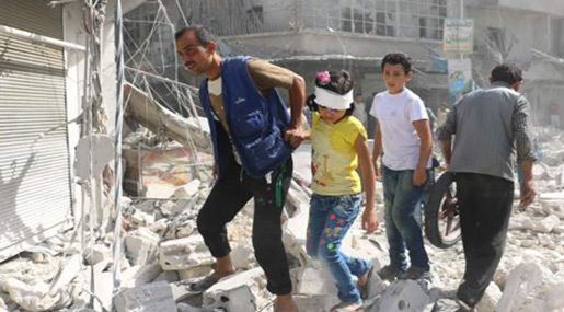 Militant Fire on Aleppo Claims the Life of 7 Children Militant Fire on Aleppo Claims the Life of 7 Children