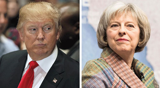 UK Building Contacts with Trump