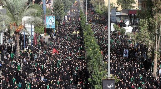 Ashura procession in Beirut's southern suburbs