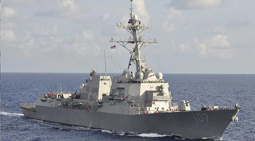 US Military: One of Our Destroyers Comes under Attack in Yemen