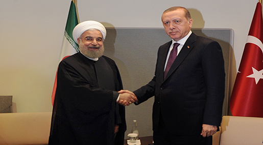 Iranian President Hassan Rouhani and Turkish President Recep Tayyip Erdogan 