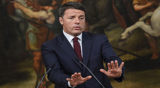 Italy's Prime Minister Matteo Renzi 
