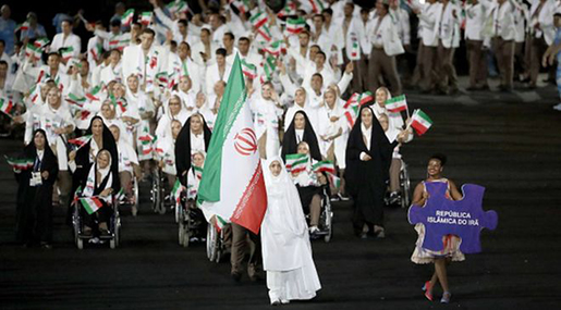 Eshrat Kordestani, the flag-bearer of the team