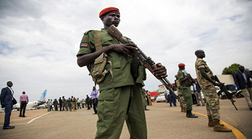 South Sudanese soldier