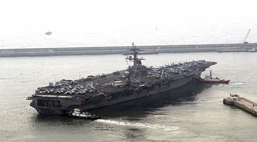 US ‘Armada’ Turns Toward North Korea as WH Defends Misleading Remarks