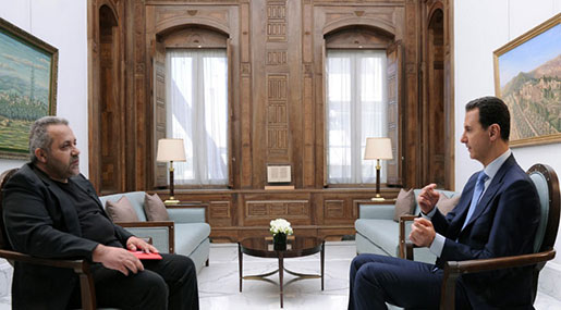 Al-Assad Sees No "Option except Victory" In Syria Al-Assad Sees No ’Option except Victory’ In Syria