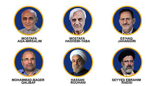 Presidential candidates in Iran