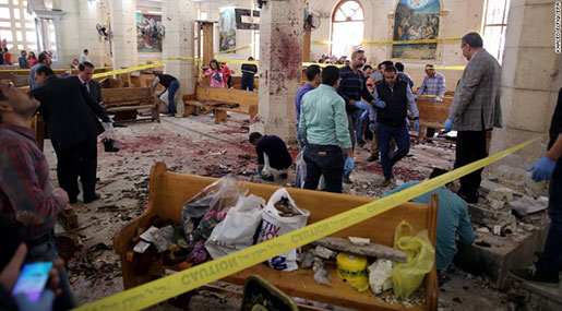 Egypt Church Bombings: 26 Killed, Daesh Claims Responsibility Egypt Church Bombings: 26 Killed, Daesh Claims Responsibility