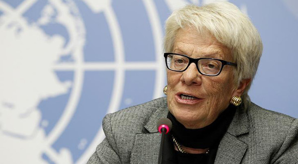 UN invstigator Carla del Ponte