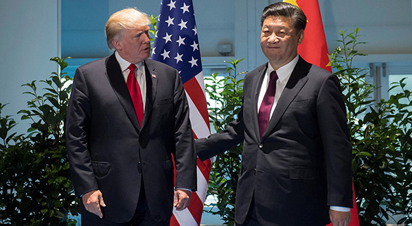Chinese President Xi Jinping and US President Donald Trump