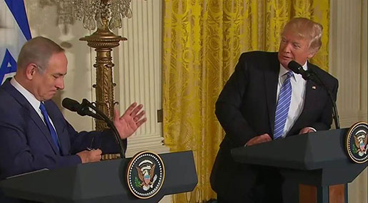 Trump Promises Bibi "Iran Will Never Get Nuclear Bomb" Trump Promises Bibi ’Iran Will Never Get Nuclear Bomb’