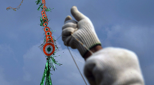 Flying kite