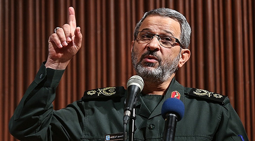 Commander of Iran's Basij force Brigadier General Gholam-Hossein Gheib-Parvar 