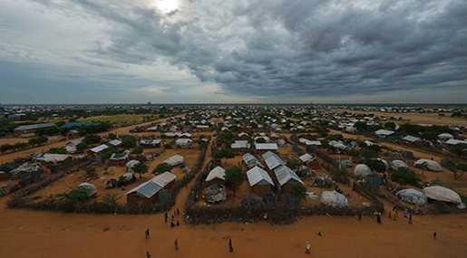 Dadaab refugee camp in Somalia 