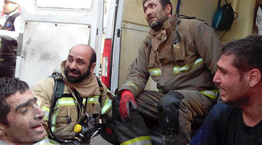 At Least 30 Dead in Iran's High-rise Collapse 