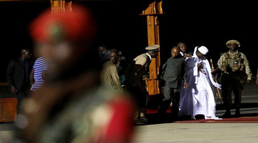 The Gambian's former president Yahya Jammeh 