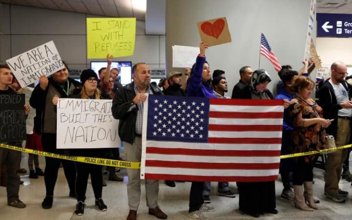 Protests Against Trump Ban: In Pictures