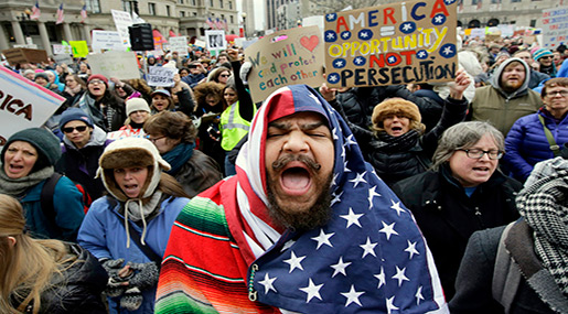 Protesters Continue to Rally against Trump’s Ban