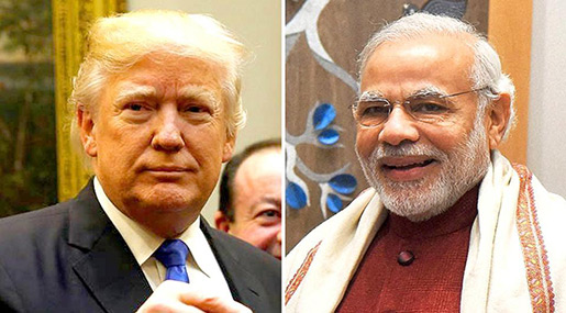 US President Donald Trump and Indian PM Narendra Modi 