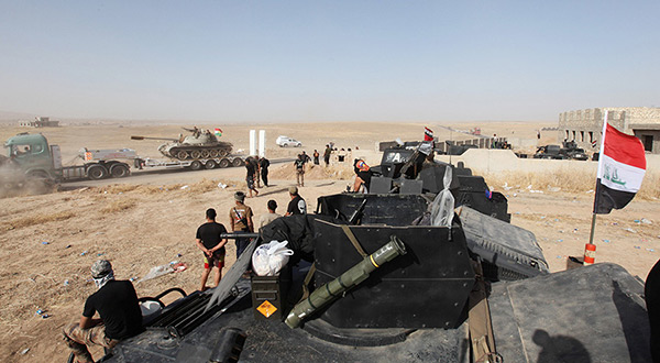 Iraqi troops in Mosul