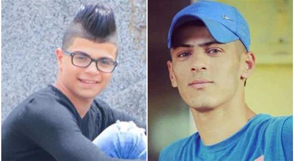 Jenin refugee camp martyrs Aws Salamah and Saad Abu Asir