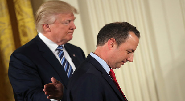 Trump Fires Chief of Staff via Twitter from Air Force One