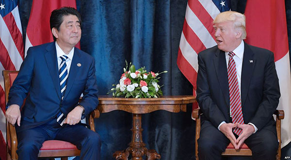 Trump, Abe Vow to Take ‘All Necessary Measures’ To Protect Allies from N Korea