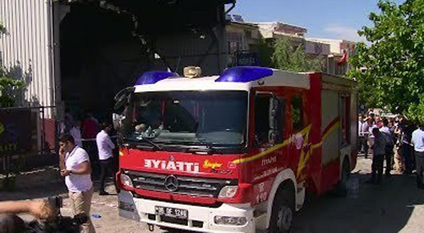 Scene of the explosion 