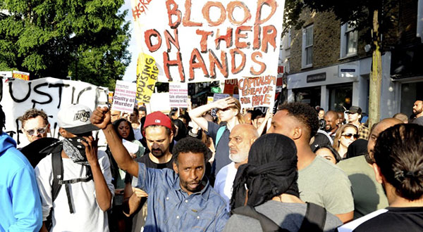 Grenfell Tower Fire: Demonstrators Demand Justice for Victims