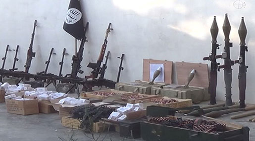 Syrian Army Discovers Secret Daesh Weapons Caches in Aleppo Syrian Army Discovers Secret Daesh Weapons Caches in Aleppo