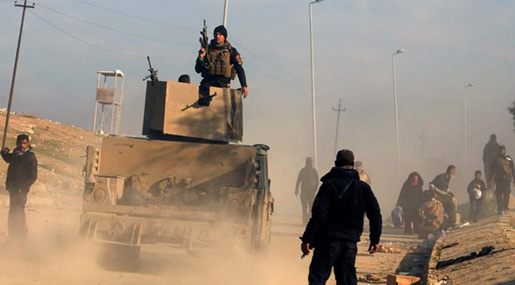 Iraqi troops in Mosul 