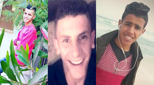 Martyres Muhammad al-Hattab, Yousif Abu Athra and Murad Abu Ghazi