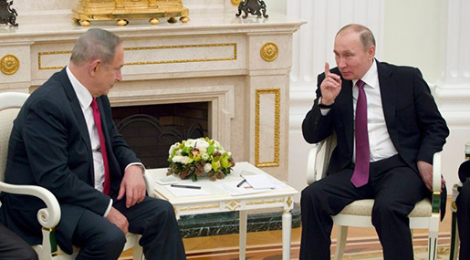 Putin Urges Bibi to Focus on Present Iran Ties