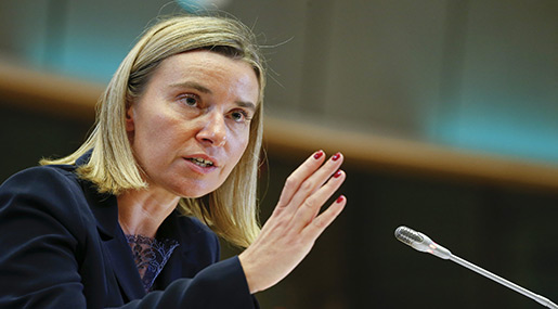 EU foreign policy chief Federica Mogherini 