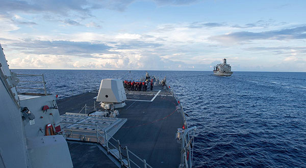 US Warship Challenges China's Territorial Water Claims