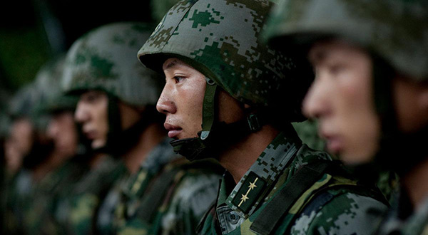 Chinese troops