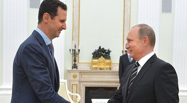 Putin Congratulates Al-Assad on Achievements in Anti-Terror Fight Putin Congratulates Al-Assad on Achievements in Anti-Terror Fight