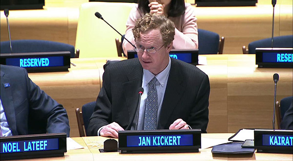 Austria's permanent representative to the United Nations Jan Kickert